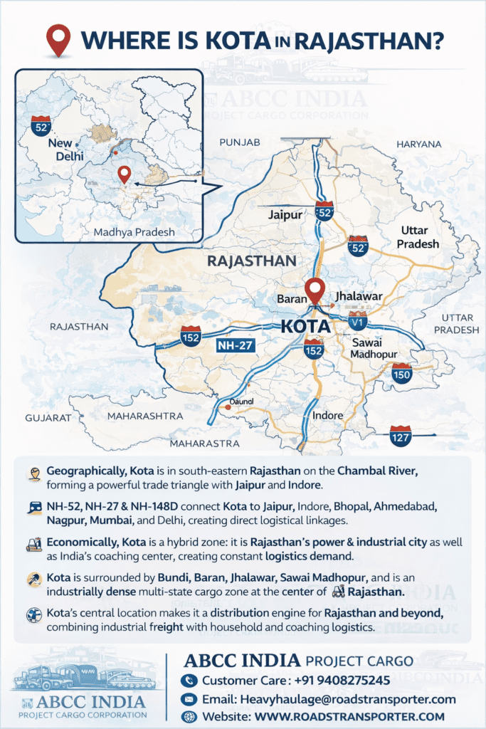 Kota to All India Freight & Project Cargo Transport 1