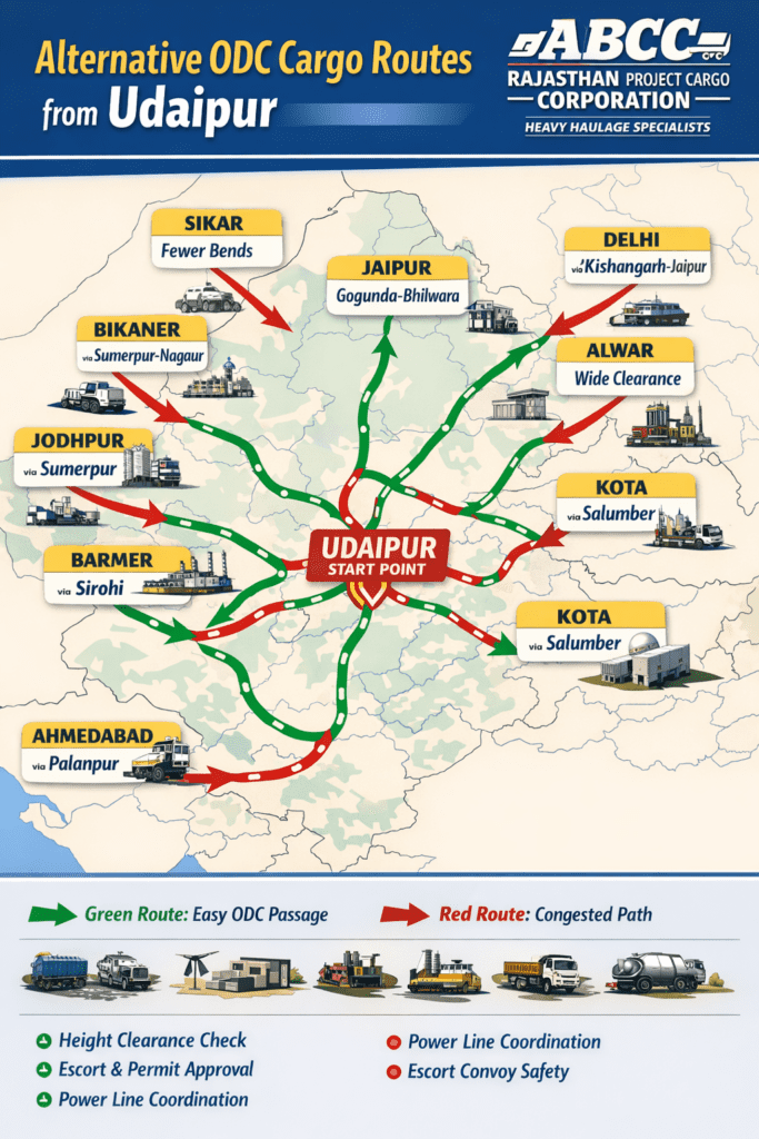 udaipur road map