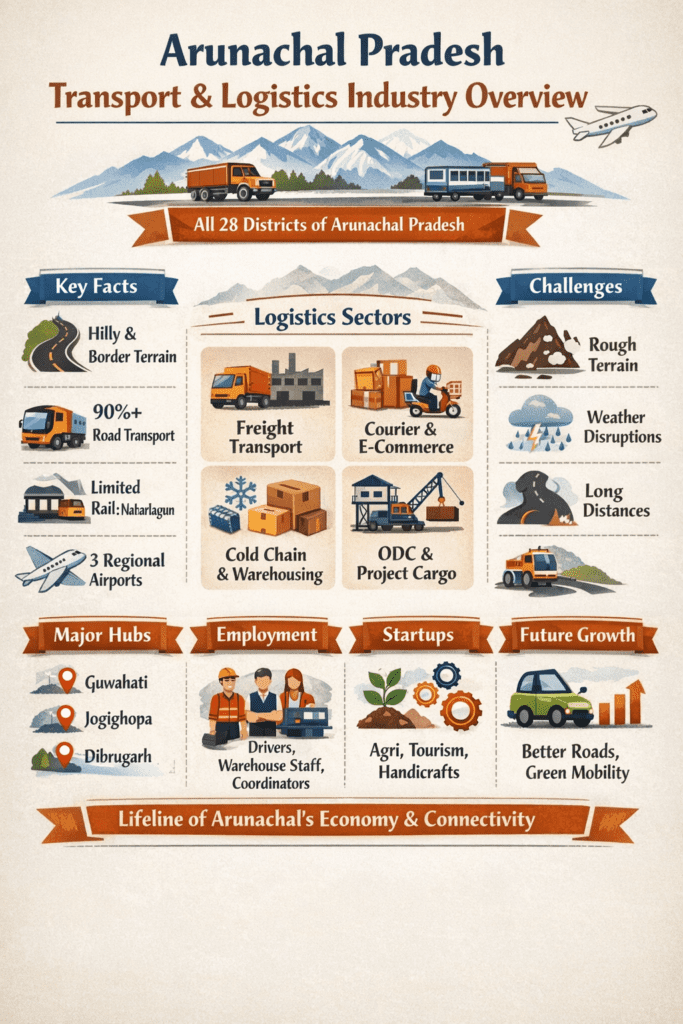 📦 Arunachal Pradesh Logistics Company for Industrial And Commercial Cargo 19