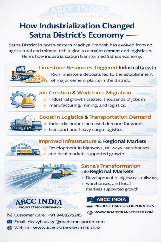 🏗️ Satna Cement & Mining Transport Company | Trailer, Taurus & Heavy Cargo Logistics 2