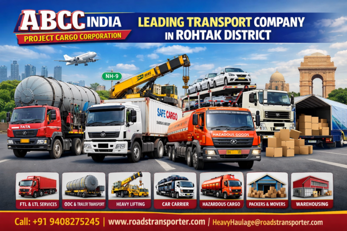 Rohtak Transport & Logistics Company | FTL LTL ODC 🚛