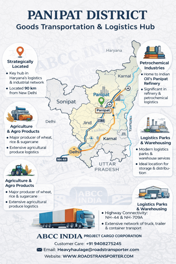 🌍 Panipat to All India Transport Company | FTL LTL Logistics 1