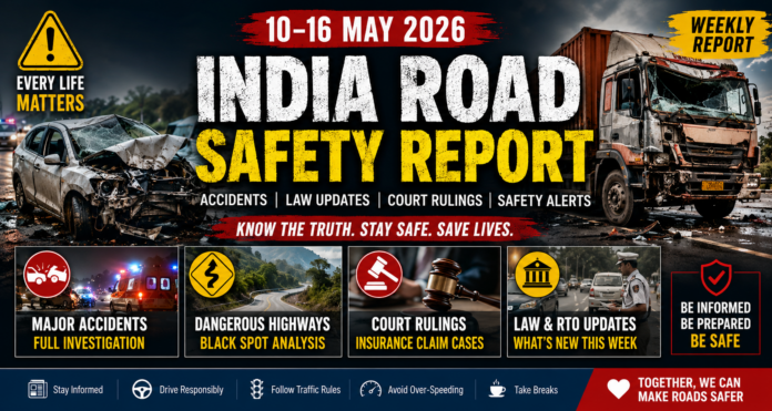 10 may to 2026 to 16 may 2026 ROAD ACCIDENTS
