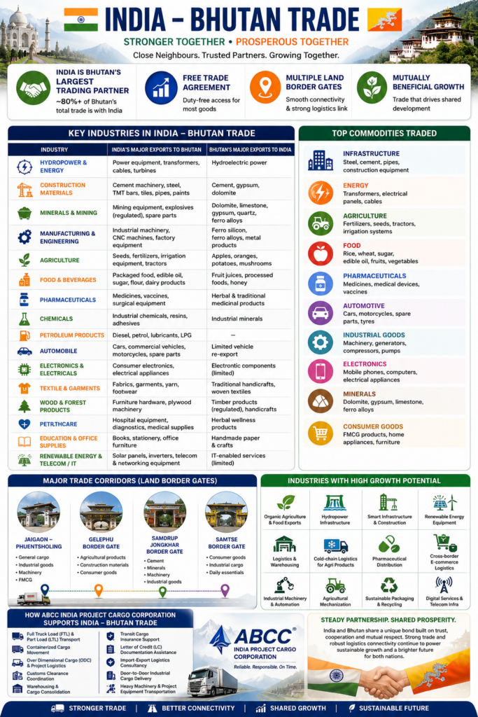 🚀 India to Bhutan Transportation Guide 2026 | Freight, Customs & Logistics 6