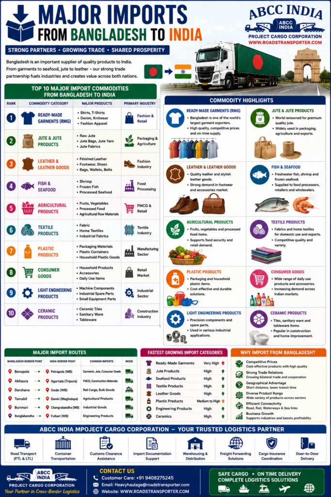 📦 India to Bangladesh Cargo Transport: Road, Rail, Air & Container Logistics Solutions 7