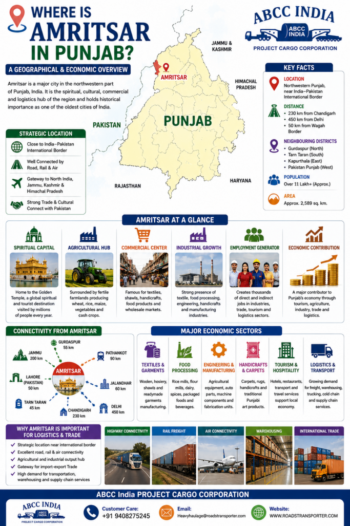 Where is Amritsar in Punjab