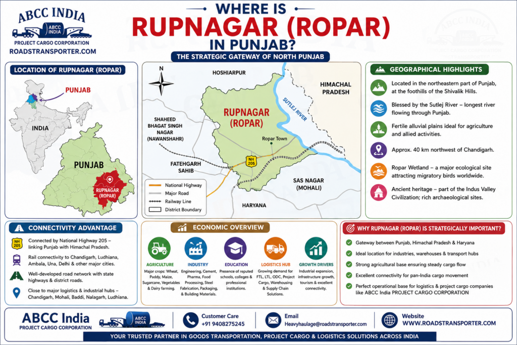 🚢 Rupnagar to All India Freight Services – Rates, Trucks & Logistics Guide 1