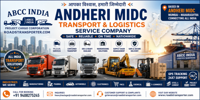 Andheri MIDC Transport and Logistics Service Company Andheri MIDC Transport and Logistics Service Company