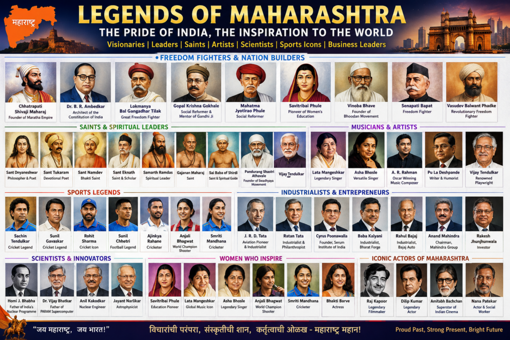 People Who Brought Global Recognition to Maharashtra
