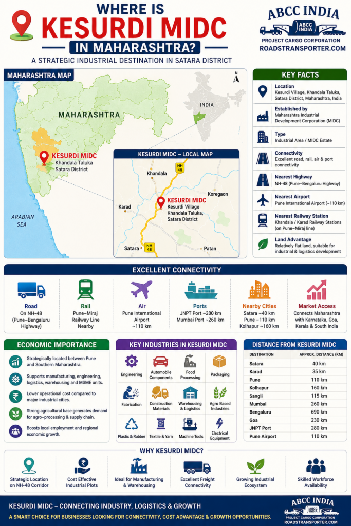 🚚 How can I book a truck from Kesurdi MIDC? 1