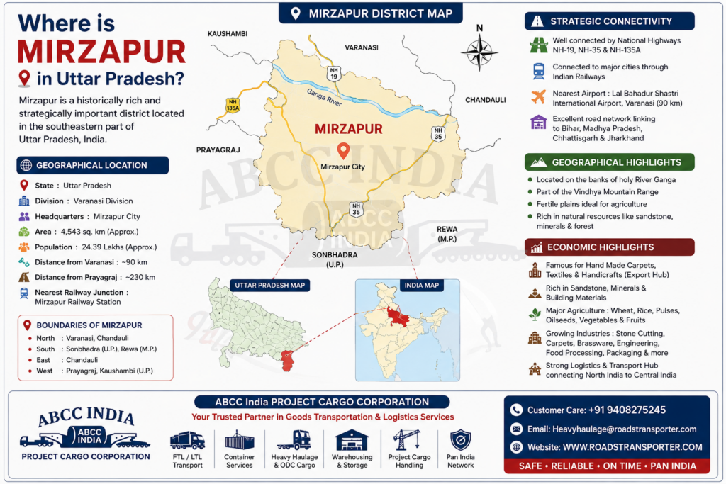 📦 Best Logistics Company in Mirzapur for All India Transport 1