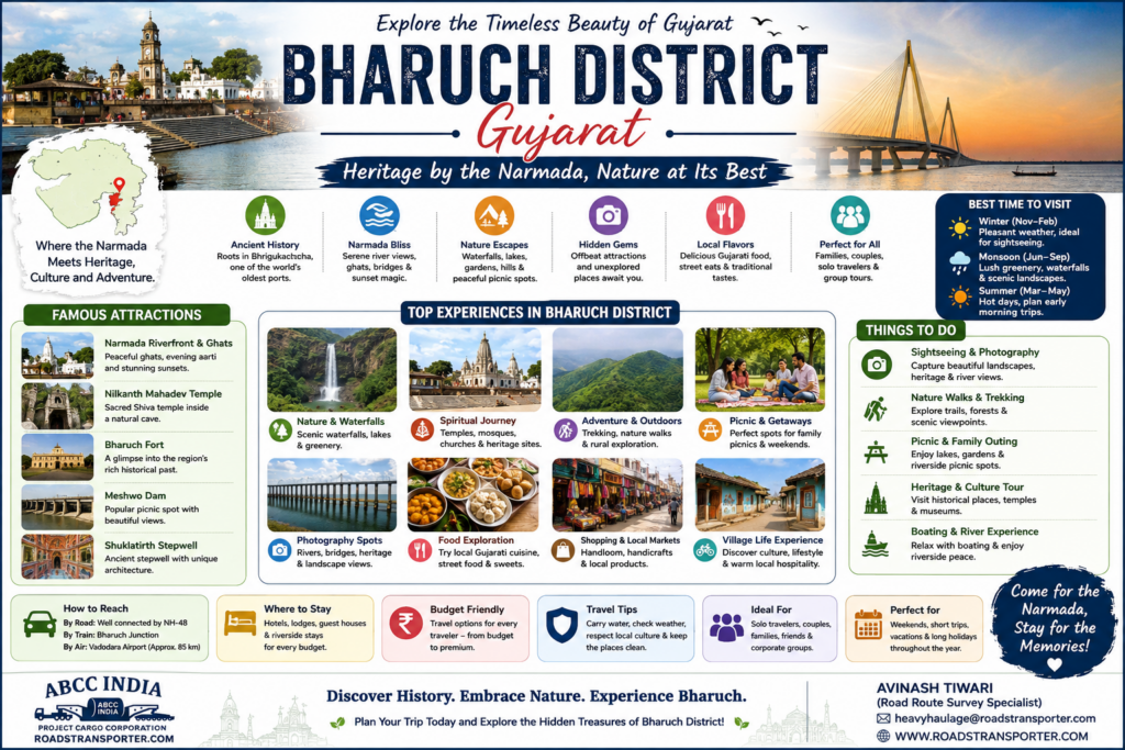 🌧️ Best Places Near Bharuch in Every Season ,Age and Mood Near 5 To 100 KM 1