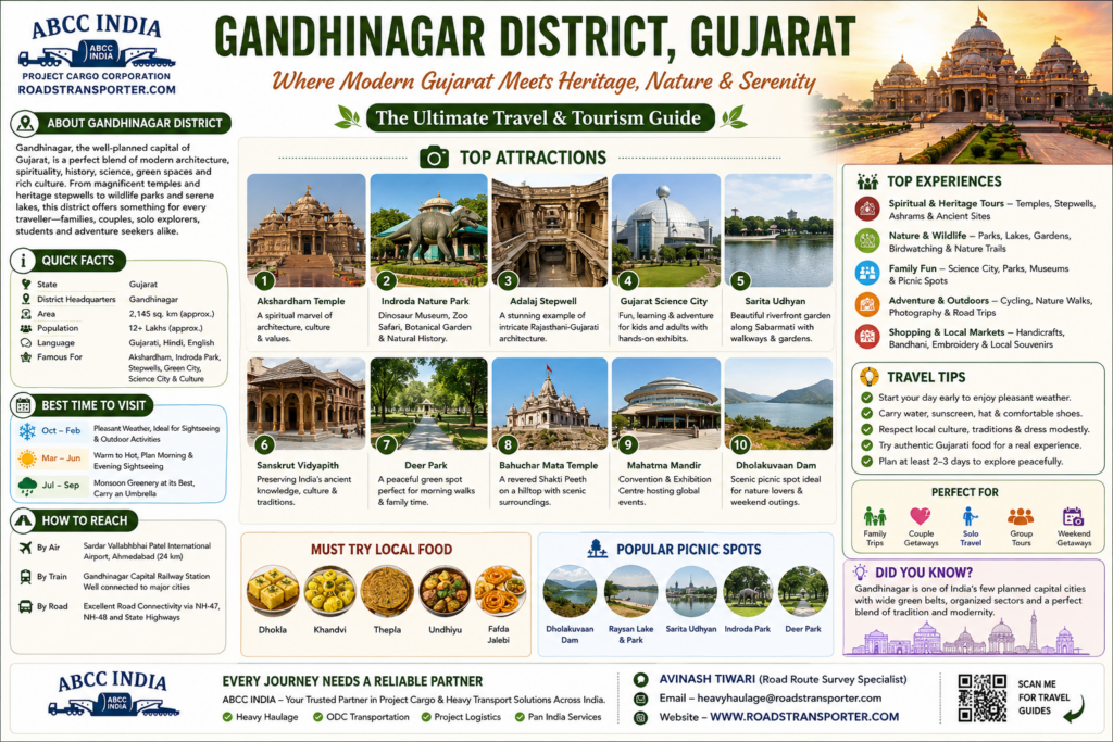 🚗 1-Day Picnic Near Gandhinagar: 5–100 KM Trips for Couples & Family 1