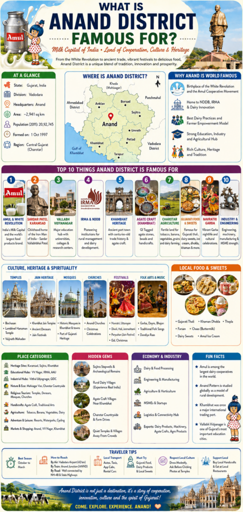 What Is Anand District Famous For