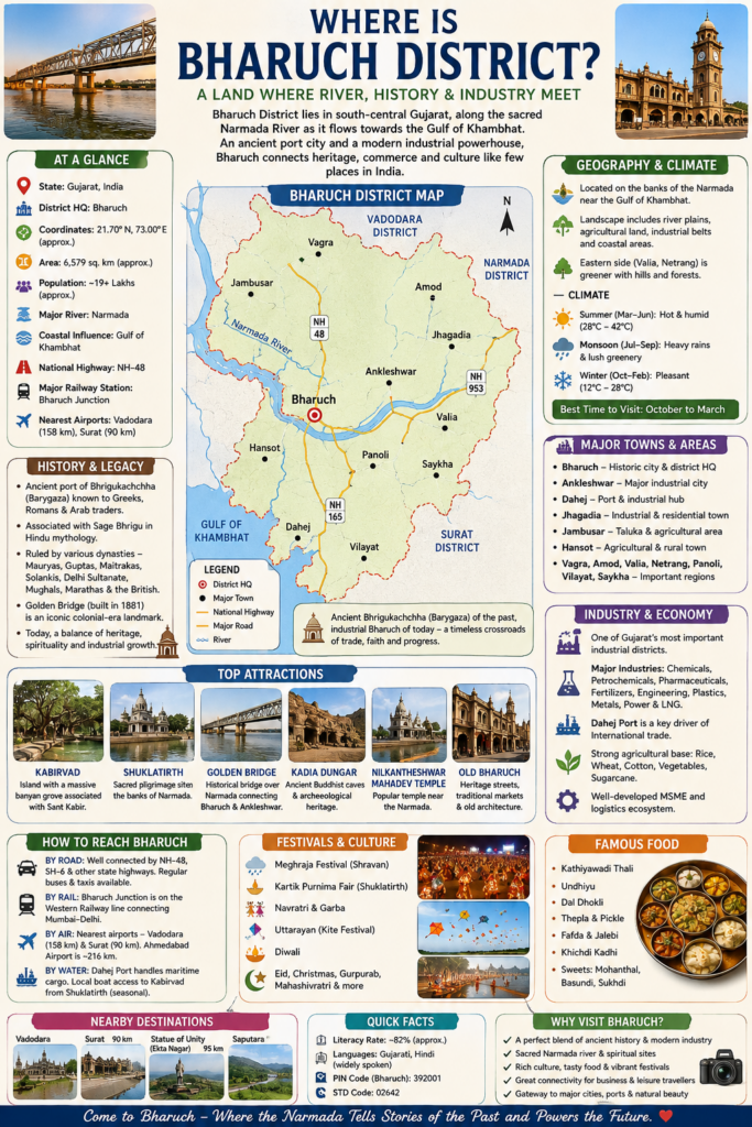 🌧️ Best Places Near Bharuch in Every Season ,Age and Mood Near 5 To 100 KM 4