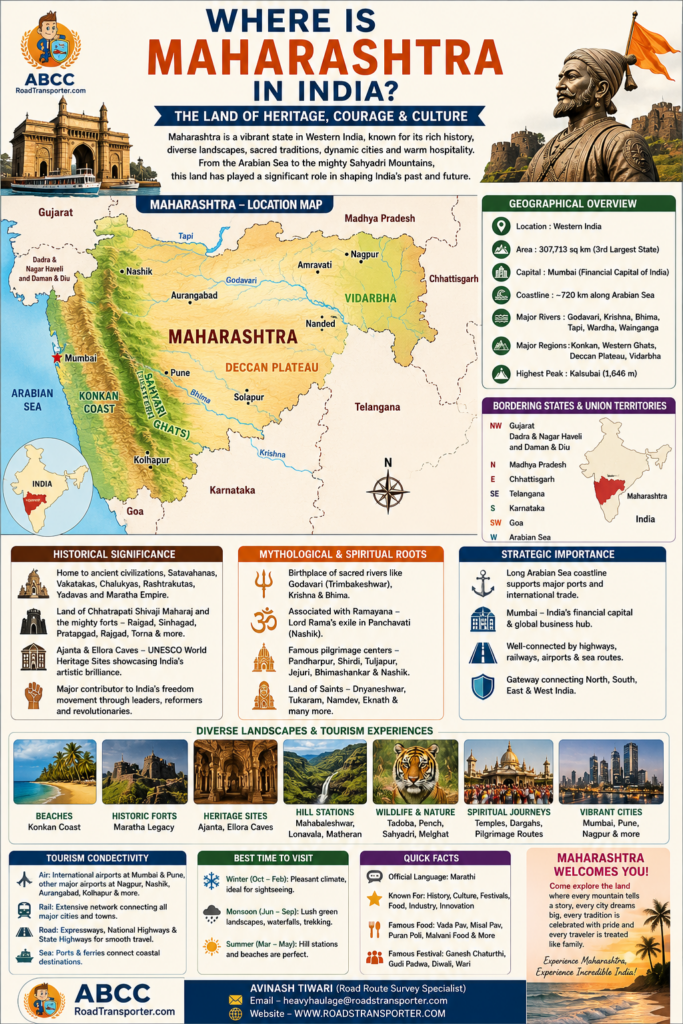 Where is Maharashtra in India