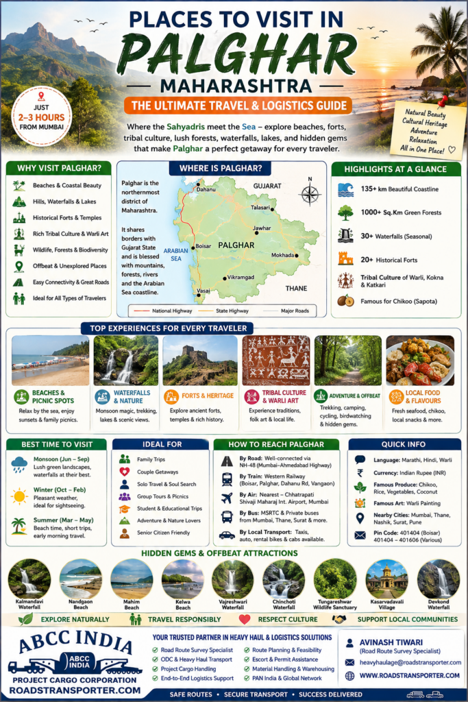 🌺 Palghar Sightseeing Guide: Nature, History & Adventure 🐯 1