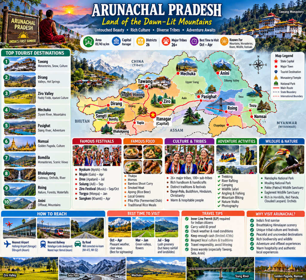 🥾🧗🌄 Arunachal Pradesh Adventure Travel: Culture, Monasteries, Festivals ,Heritage, Mountains, Treks & Rivers 18