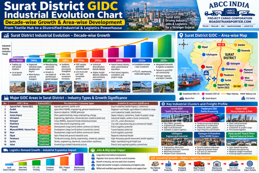 🏭 Surat GIDC Transport Company – FTL, LTL, ODC & Trucks 3