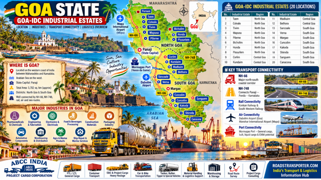🚛 Goa Transport & Logistics Services Guide 2026-2027 | GOA-IDC 1